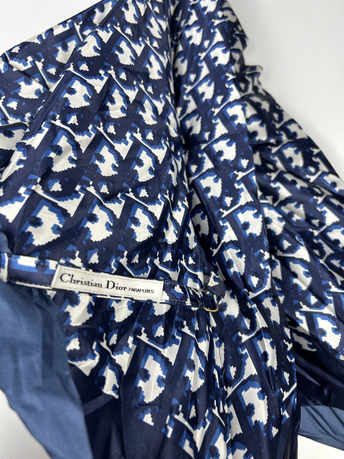 Vintage 80s dior trotter oblique monogram folding umbrella