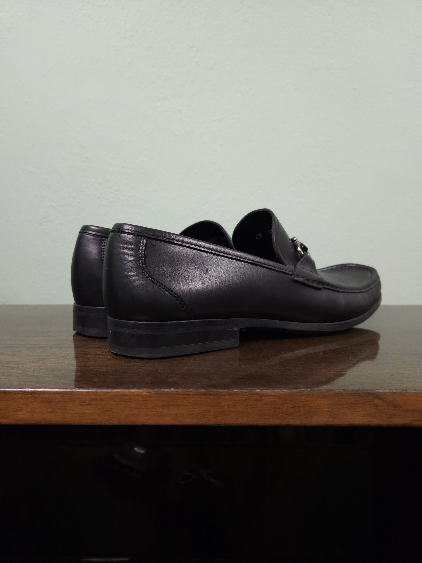 Salvatore Ferragamo gancini black leather loafers