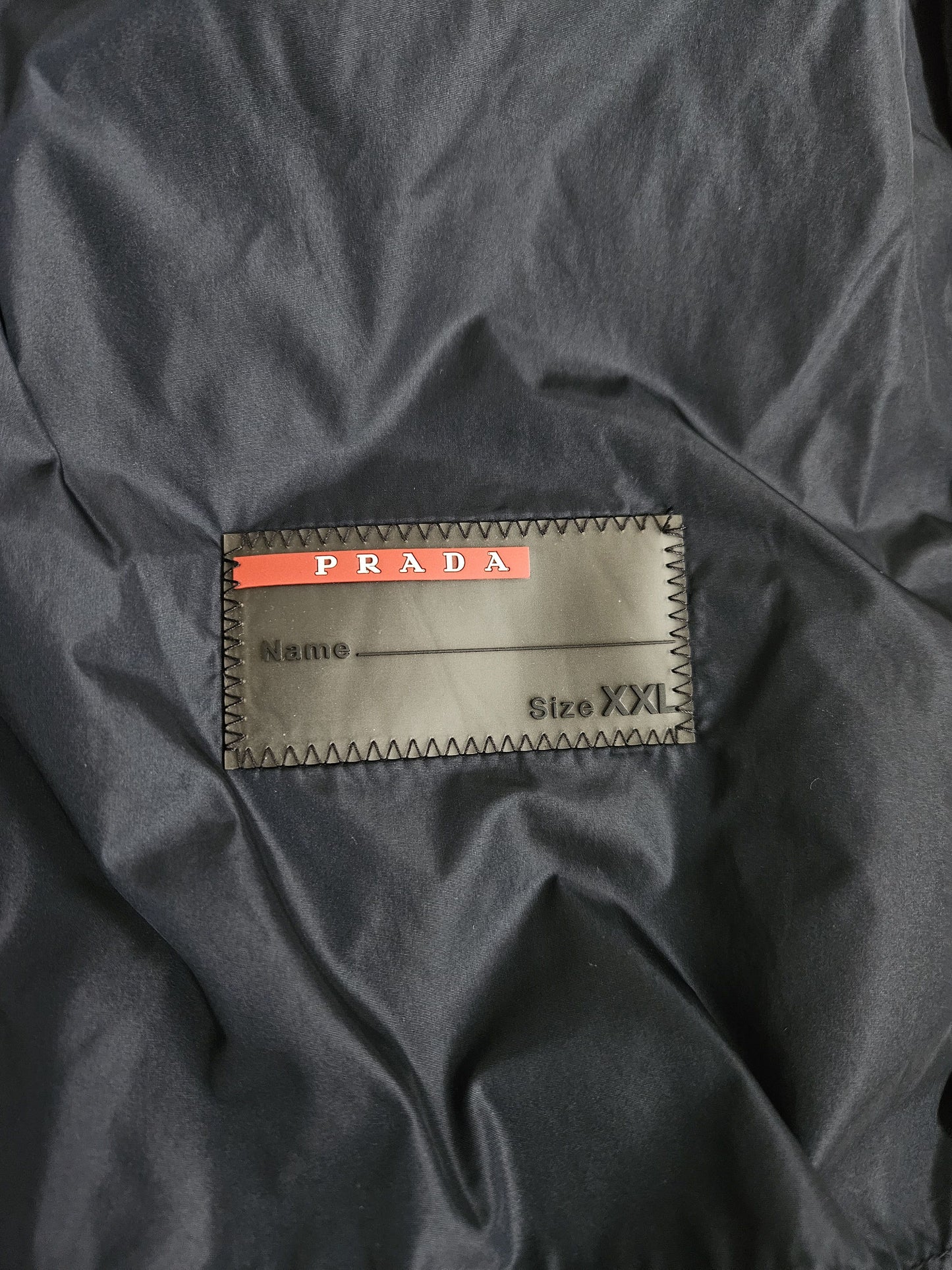 Prada sport art scg59h nylon chest logo hooded windbreaker