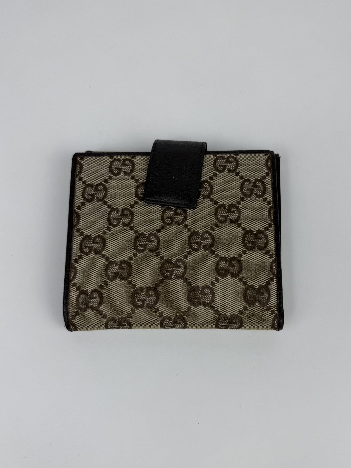 Gucci GG monogram canvas trifold wallet
