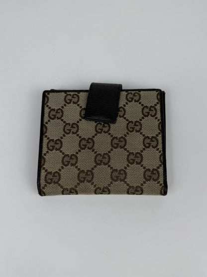 Gucci GG monogram canvas trifold wallet