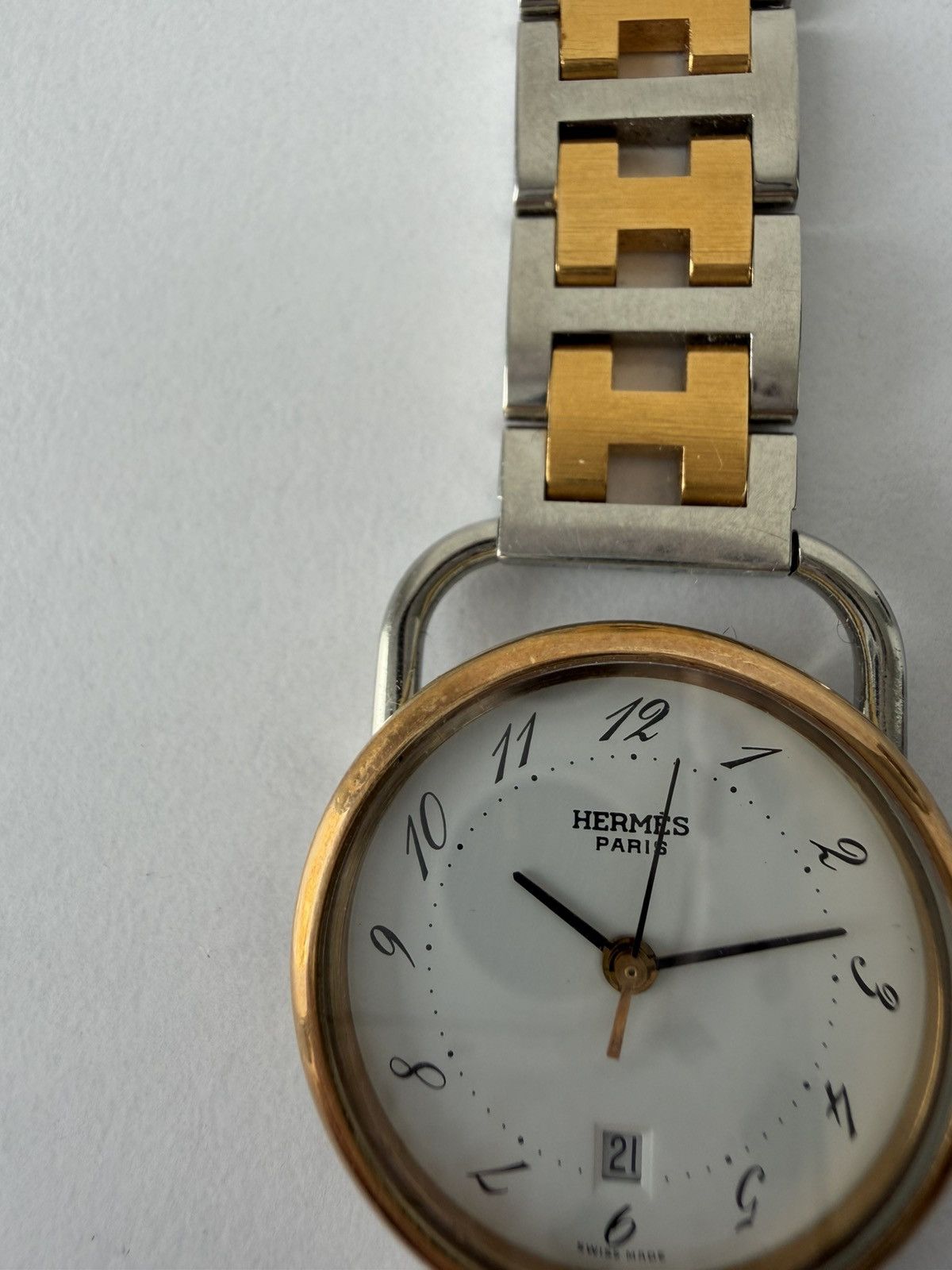 Vintage 1990s Hermes Arceau watch