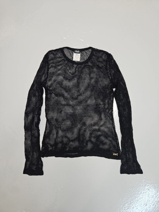 Archive y2k Dolce Gabbana mesh top
