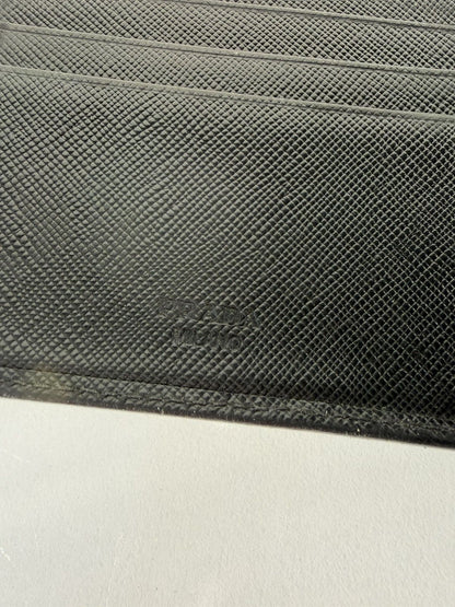 Prada saffiano leather bifold wallet