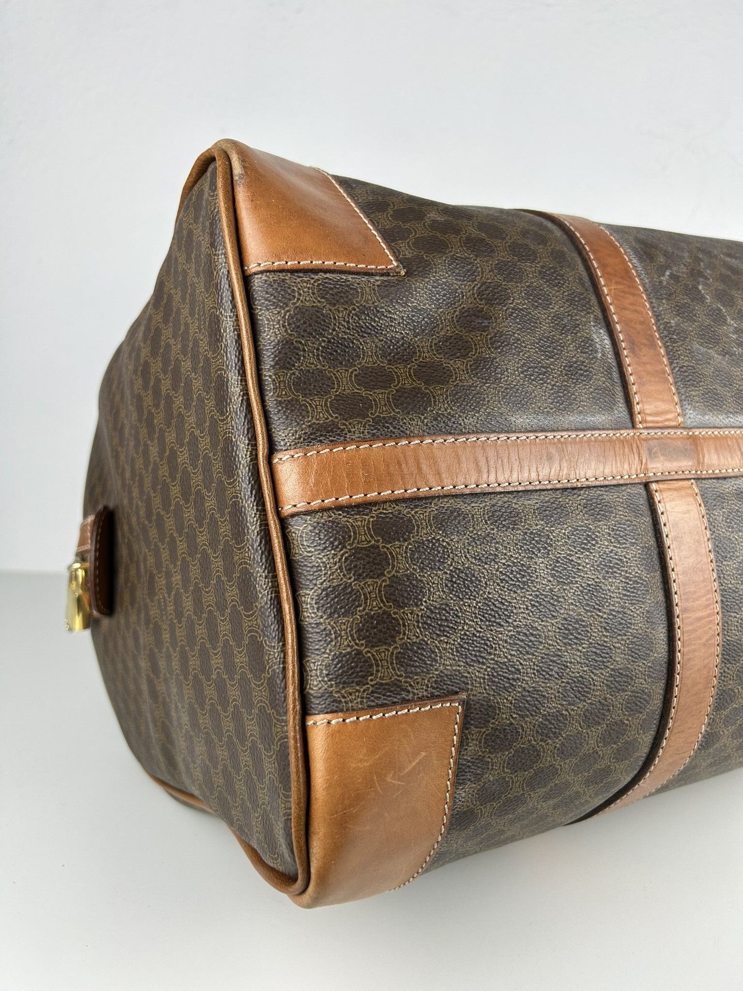 Vintage 90s Celine macadam monogram boston bag