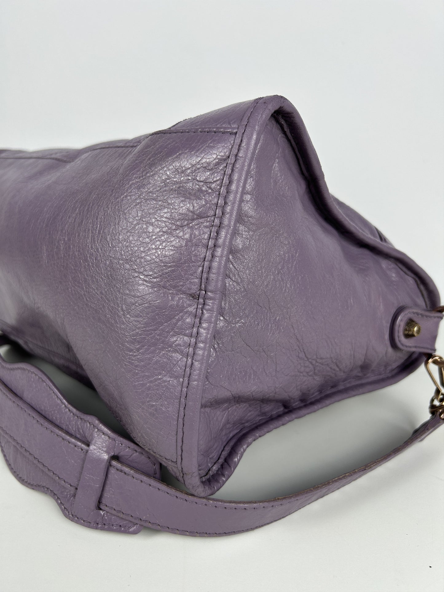Balenciaga part time giant hardware city bag in lilac