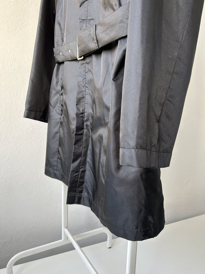 Gaultier homme objet nylon belted trench coat
