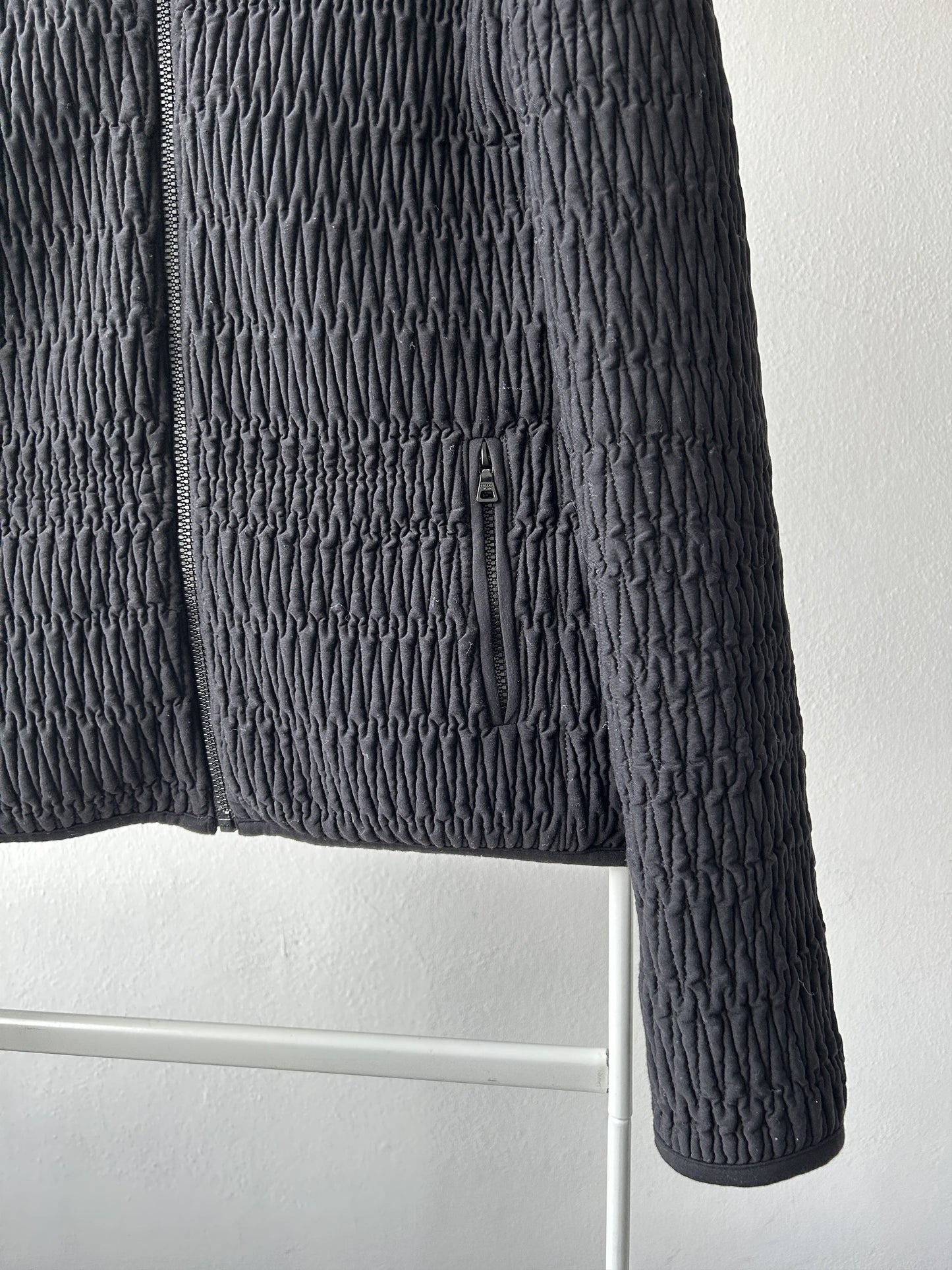 Archive AW2011 Prada pleated full zip sweatshirt