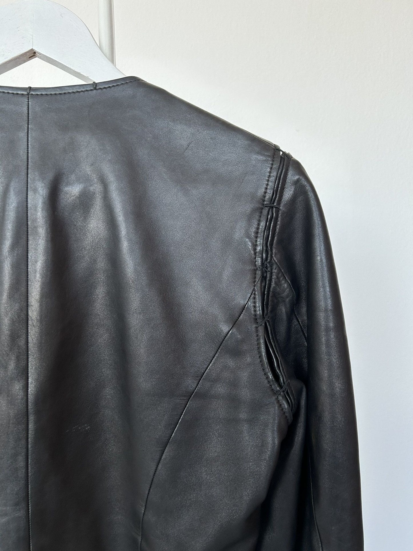 Yves Saint Laurent Rive Gauche Tom Ford era leather jacket