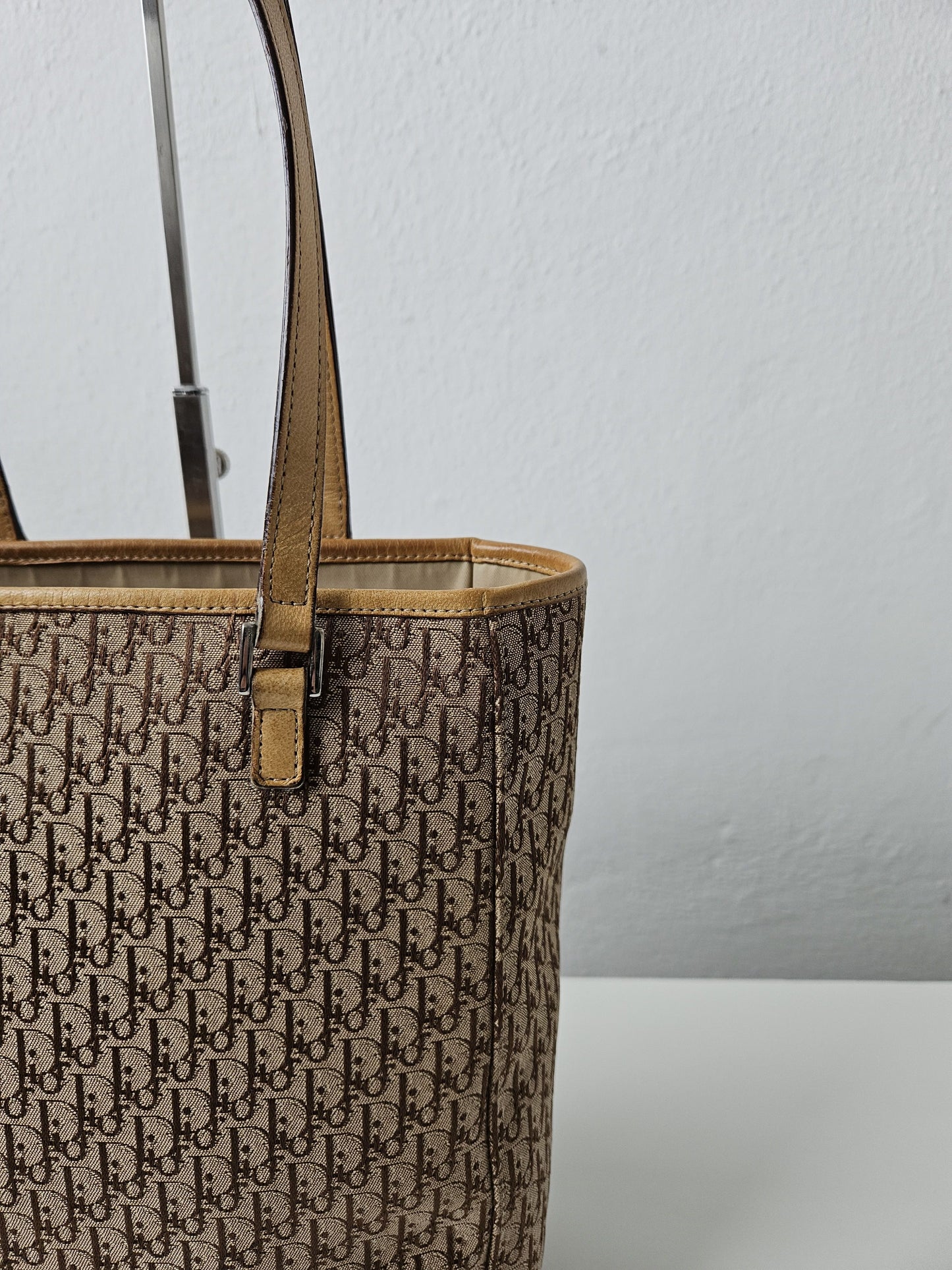 Y2k Dior by John Galliano trotter oblique monogram tote