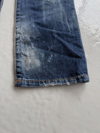 Dsquared2 distressed cool girl cropped jean