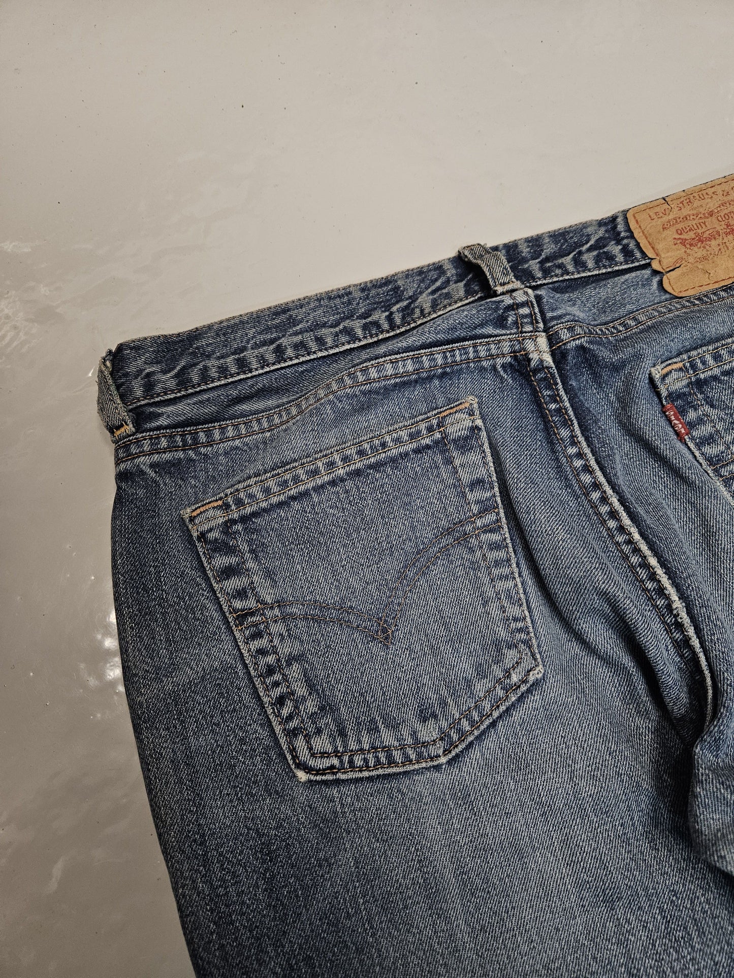 Vintage y2k levis 544 distressed flared denim