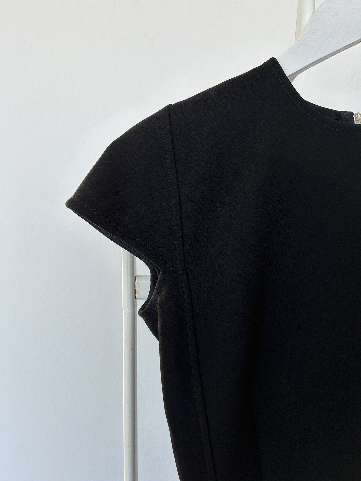 Victoria Beckham black cocoon midi dress