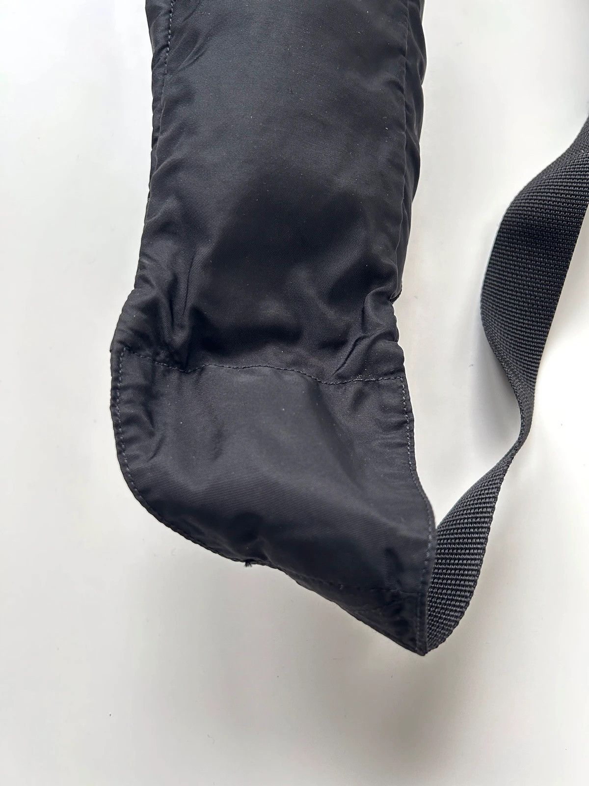 Prada nylon triangle logo waist/ crossbody bag pouch bumbag