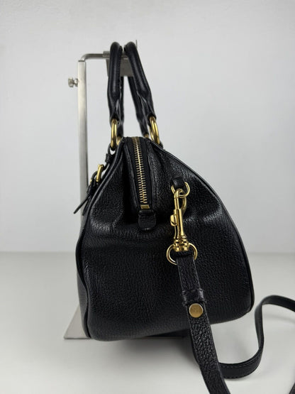 Miu miu madras leather mini boston bag