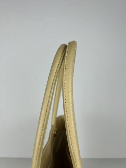 2004-2005 Chanel coco mark caviar open tote bag in buttery