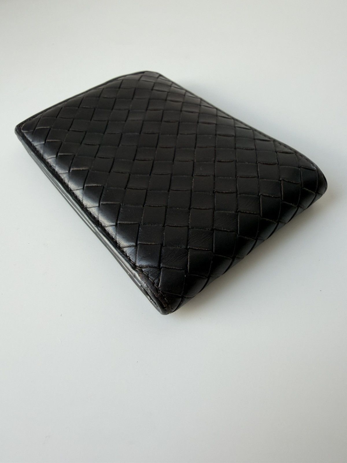 Bottega Veneta intrecciato leather bifold wallet