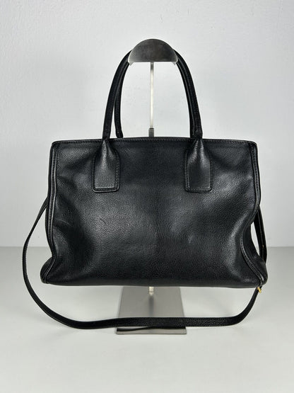 Miu miu madras leather tote bag