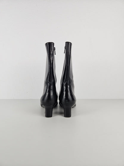 Cole Haan square toe side zip ankle boots