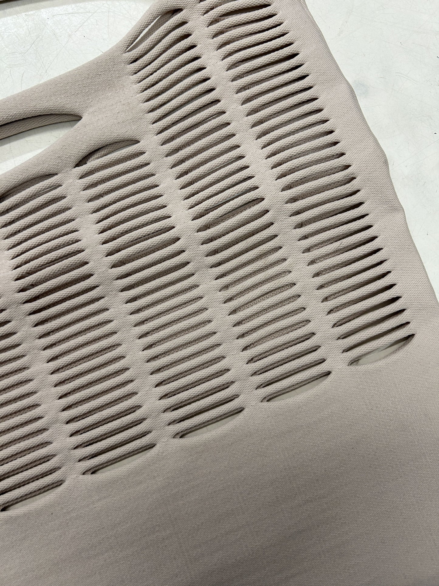 Good Goods issey miyake mokko poly square cutout tote bag