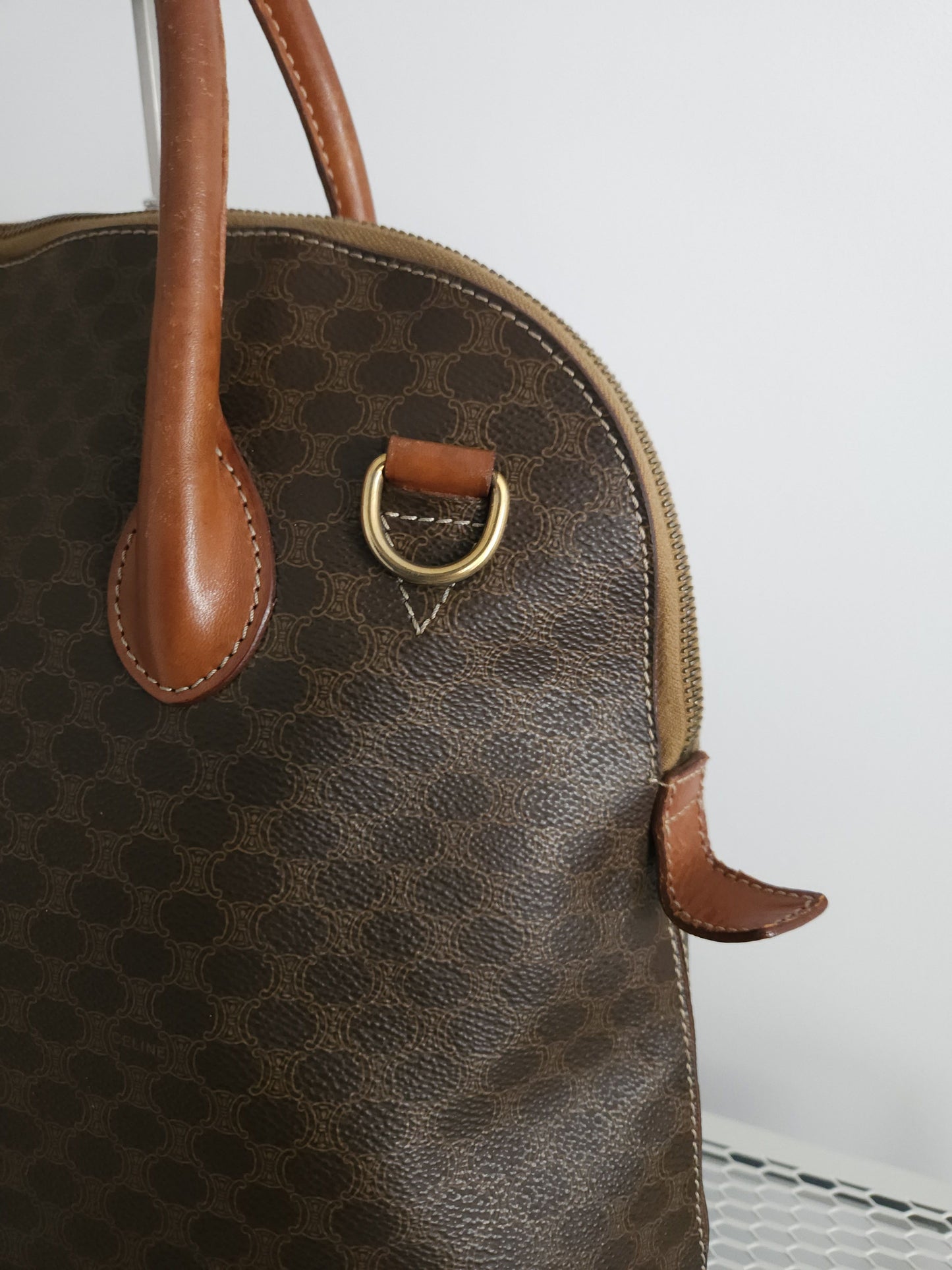 Vintage 90s Celine macadam handbag