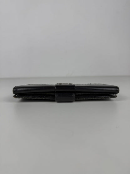 Dior John Galliano era street chic monogram long trifold wallet