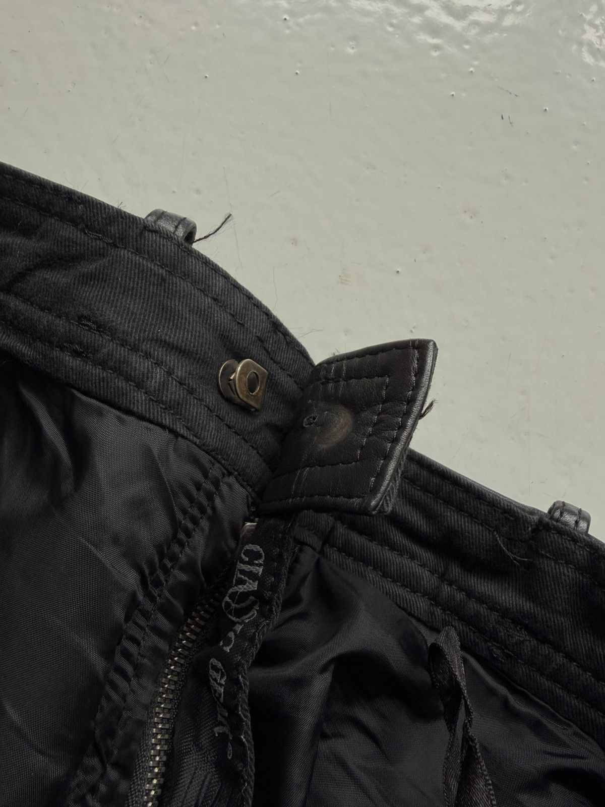 Vintage hein gericke lace up leather biker pants