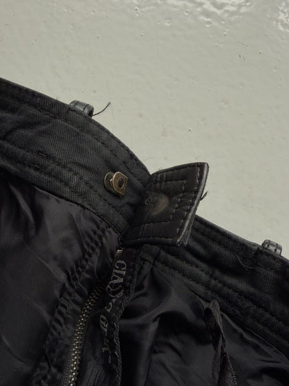 Vintage hein gericke lace up leather biker pants
