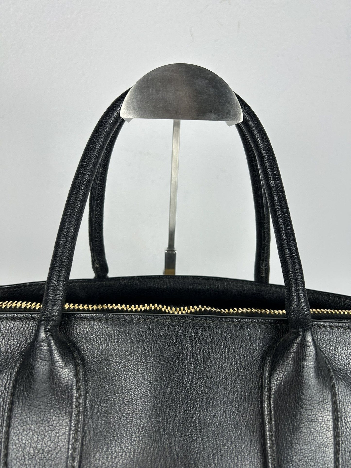 Miu miu madras leather tote bag
