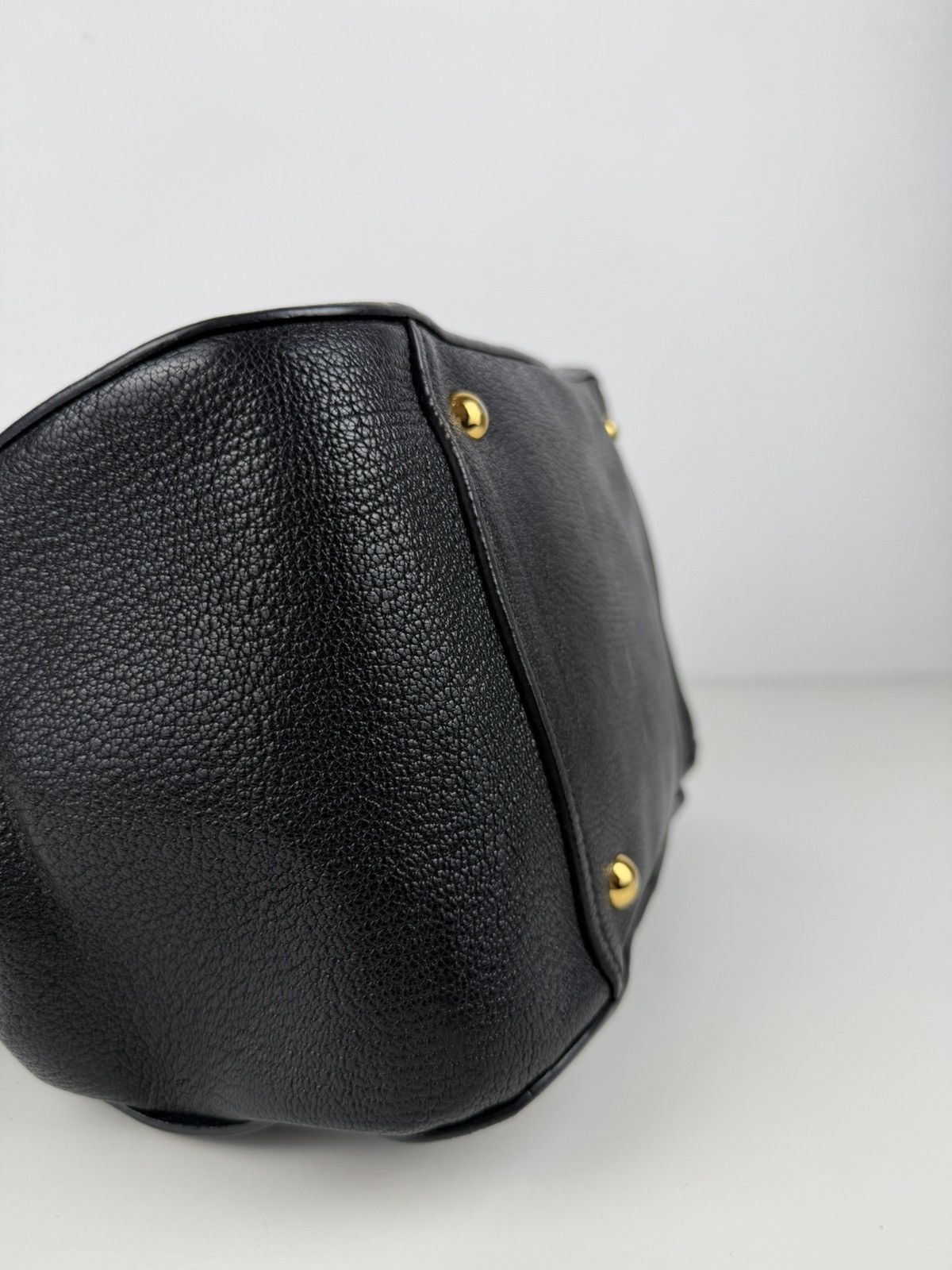 Miu miu madras leather mini boston bag