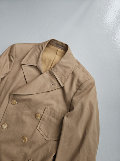 Yohji Yamamoto Y's double breasted reefer jacket peacoat
