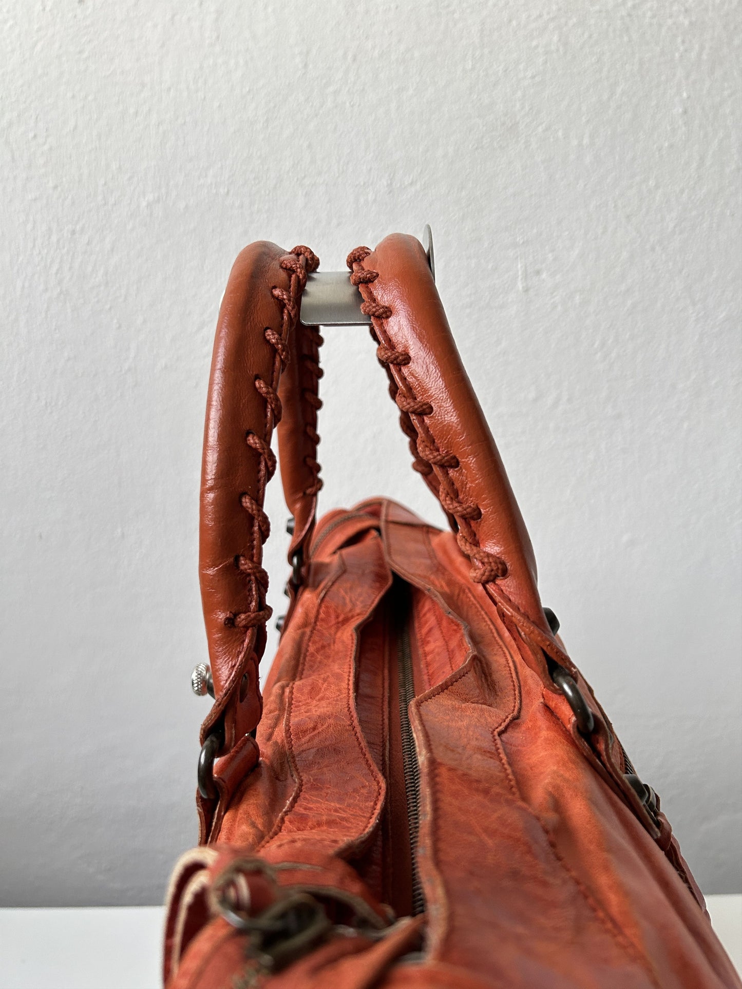 Balenciaga city bag in pumpkin spice