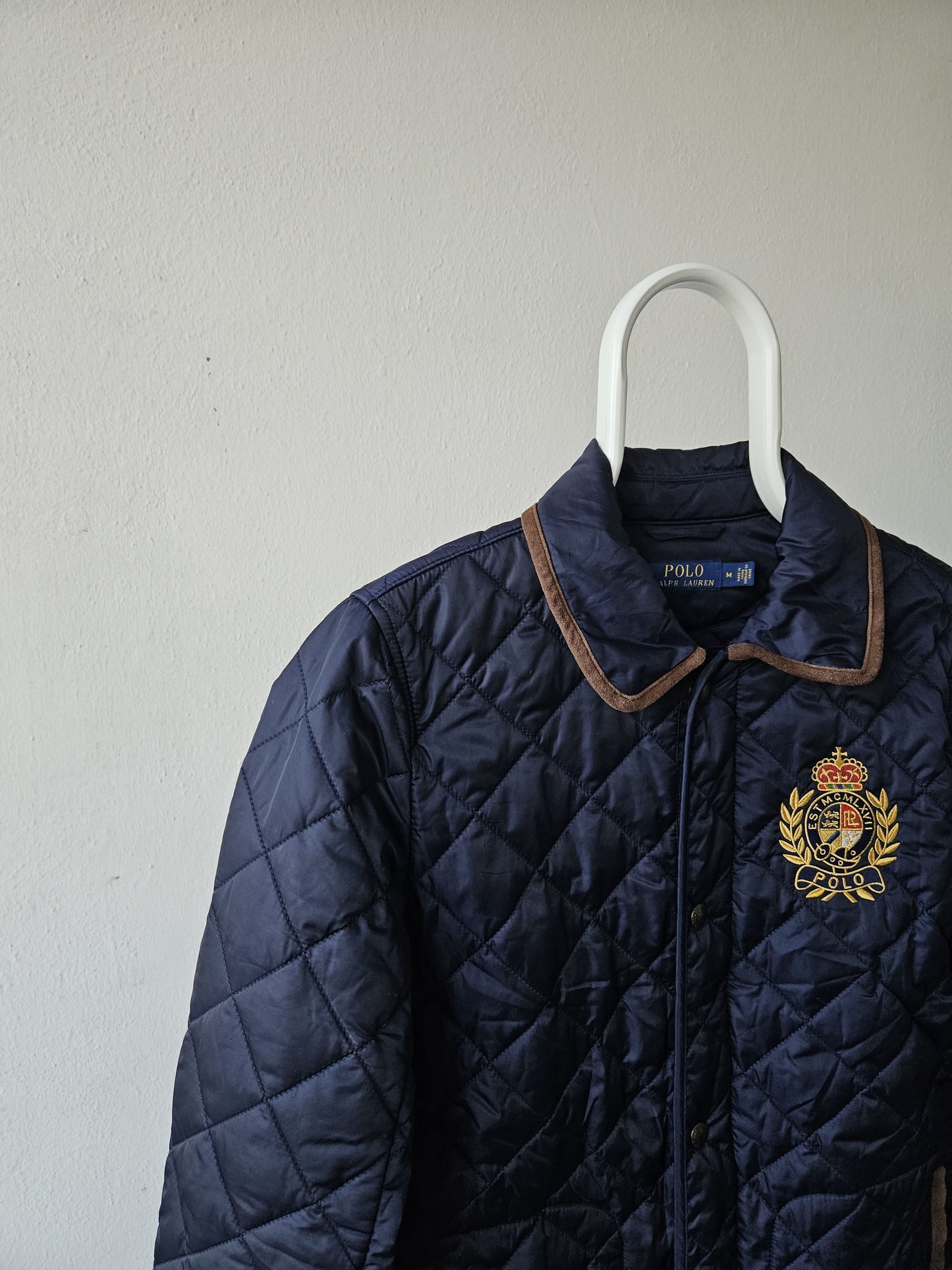 Ralph Lauren quilted embroidered logo jacket