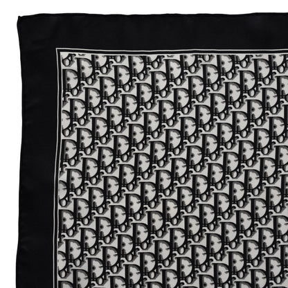 Vintage Dior trotter silk scarf black