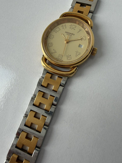Vintage 1990s Hermes Pullman watch