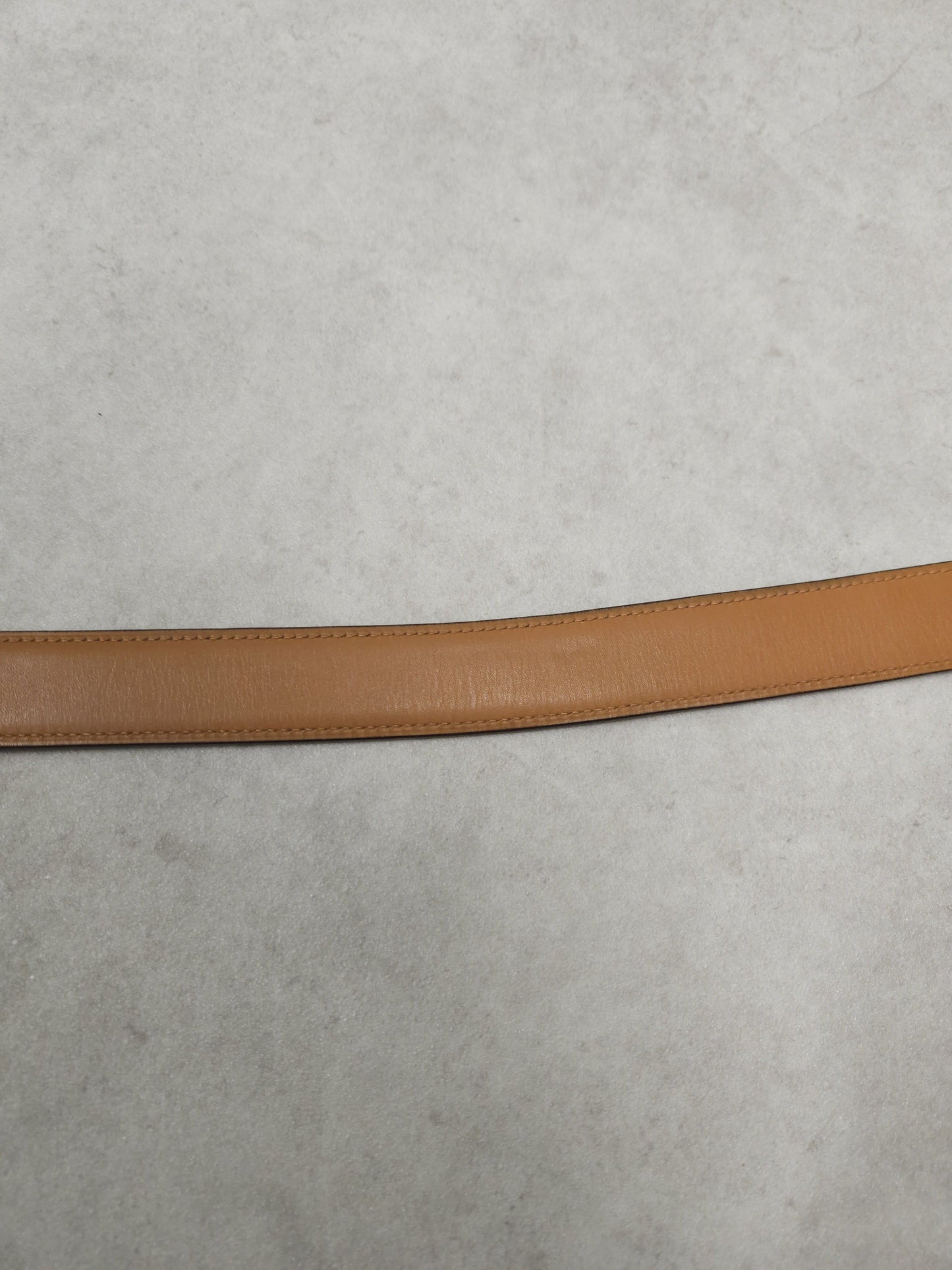 Vintage 1978 Hermes dark brown leather belt