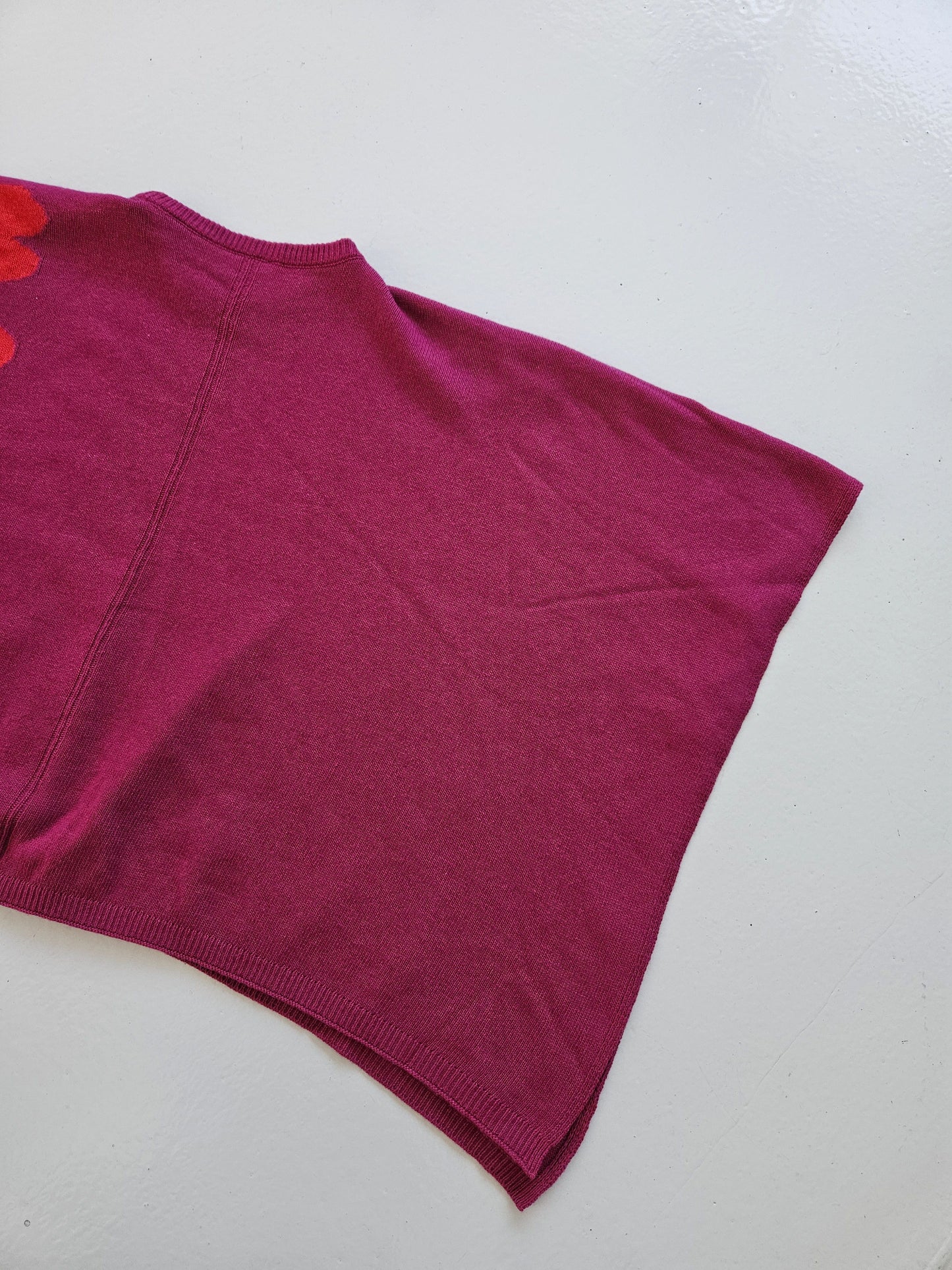 Fendi roma wool blend poncho
