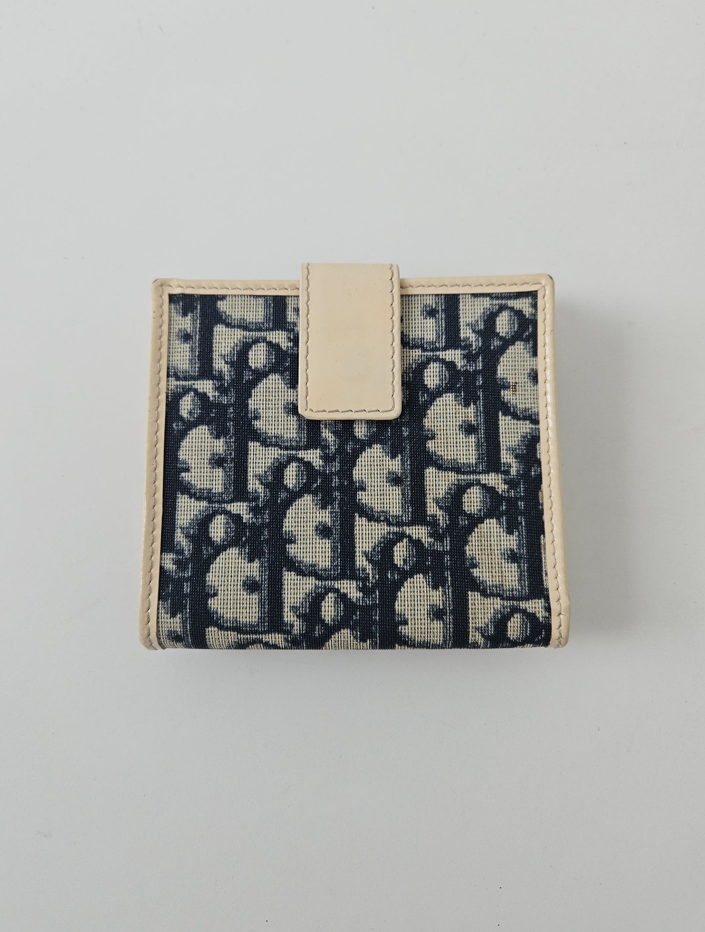 Vintage y2k Dior trotter monogram trifold wallet