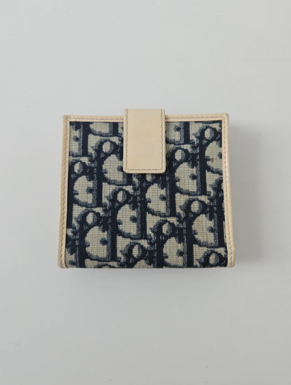 Vintage y2k Dior trotter monogram trifold wallet
