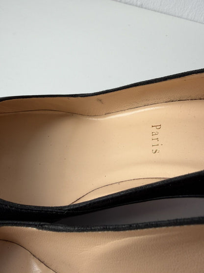 Christian Louboutin eklectica 55 mixed leather kitten heels