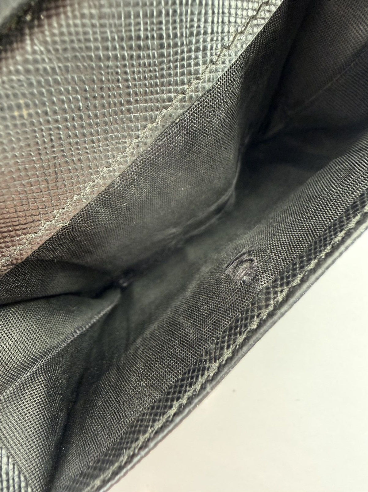 Prada saffiano leather bifold wallet