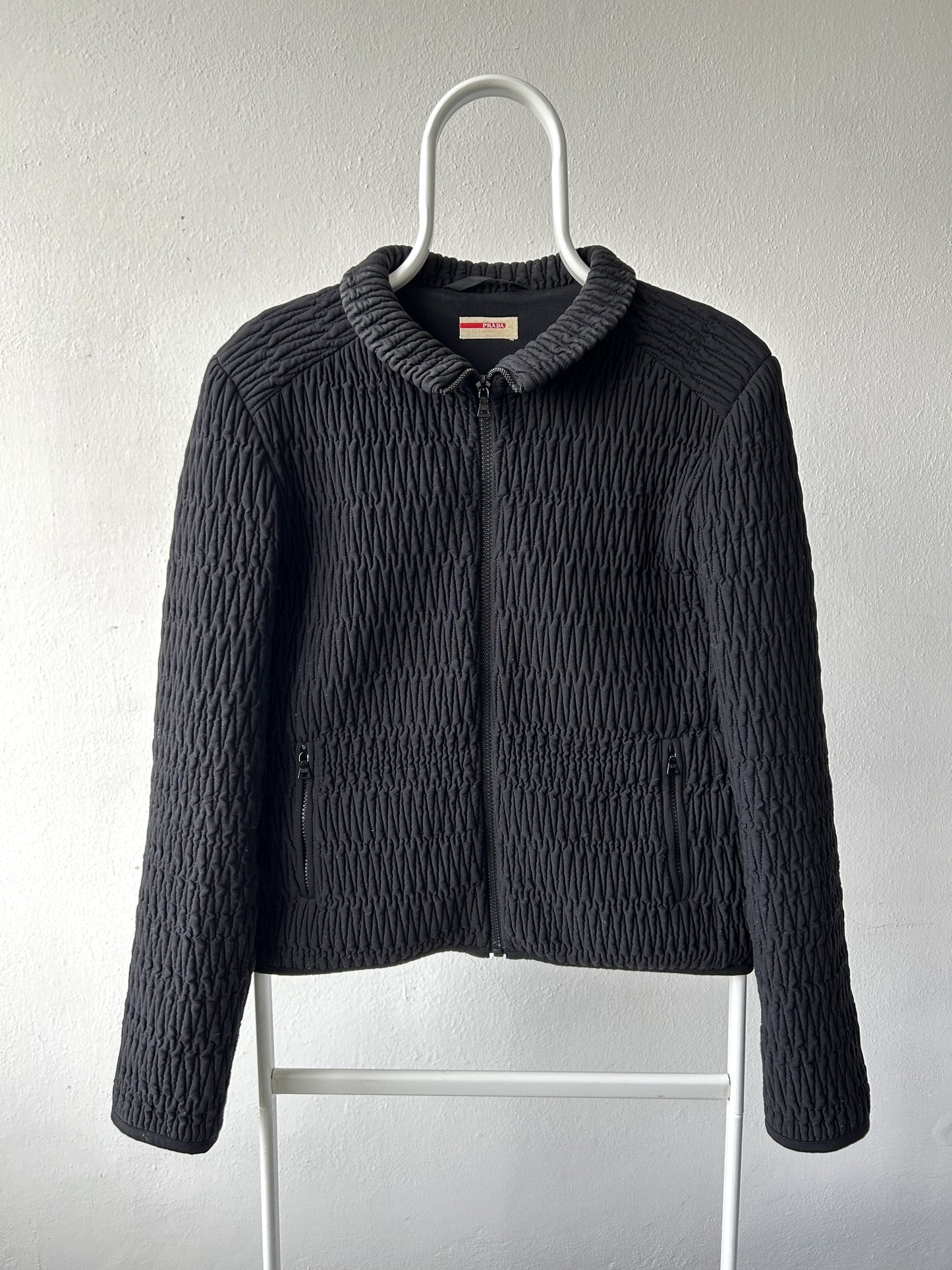 Archive AW2011 Prada pleated full zip sweatshirt