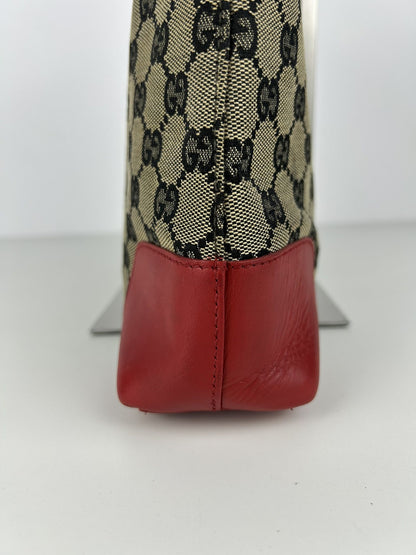 Vintage y2k Gucci monogram canvas and leather shoulder bag