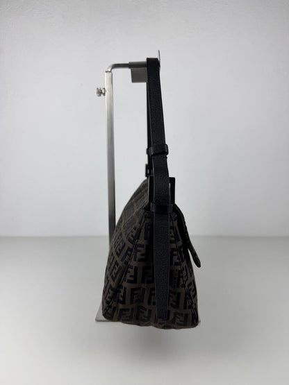 Fendi zucchino monogram canvas baguette