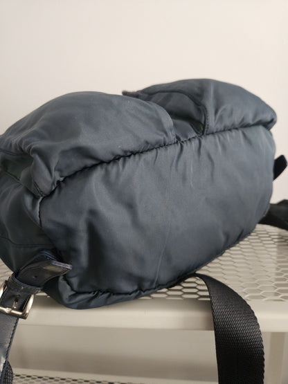 Vintage 90s Prada nylon triangle logo mini cargo backpack
