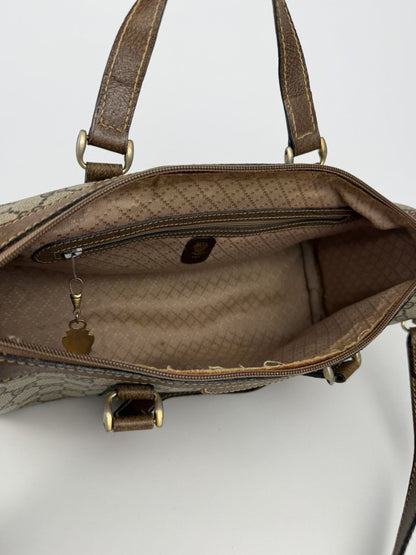 Vintage 70s Gucci monogram mini boston bag
