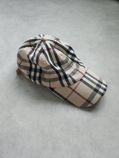 Vintage y2k burberry nova check hat cap