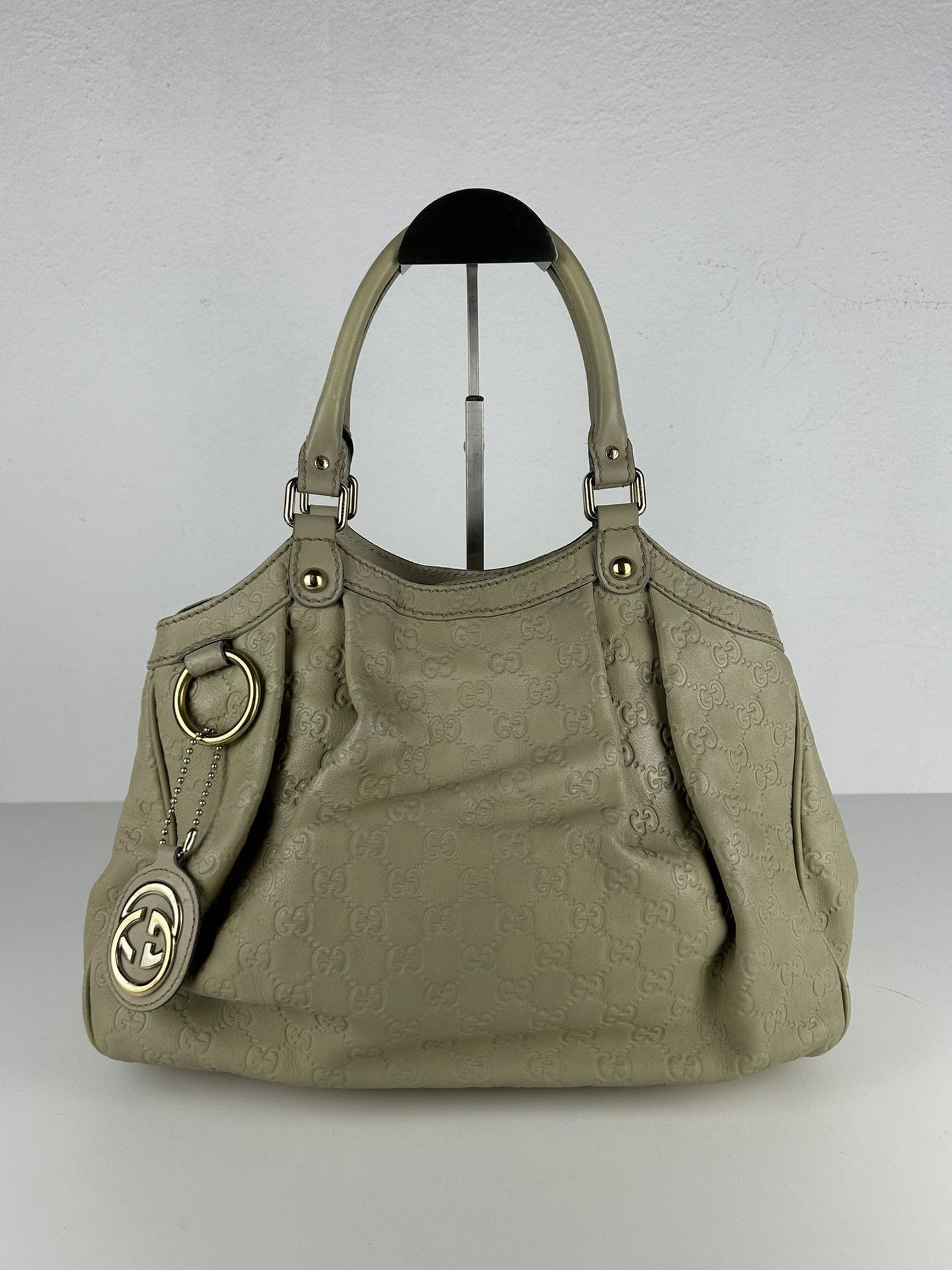Gucci guccissima sukey medium size leather handbag