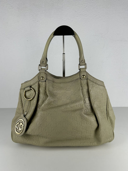 Gucci guccissima sukey medium size leather handbag