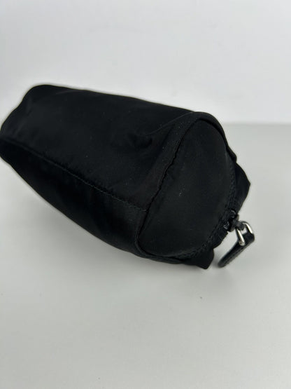 Prada nylon triangle logo mini pouch